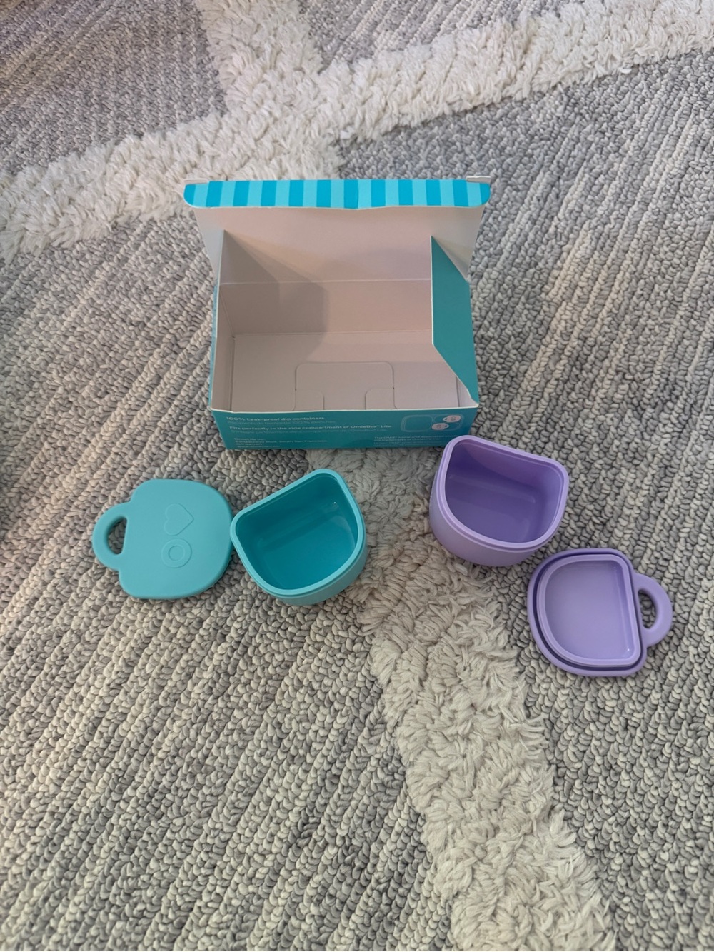 OmieBox LITE silicone dip containers